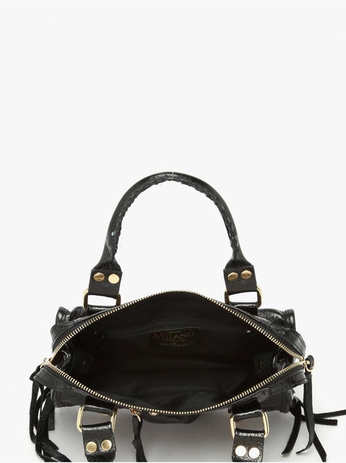 Sac bandoulière nine cuir milano cuir de vachette - Kiabi