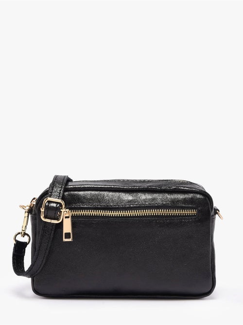 Sac bandoulière nine cuir milano cuir de vachette - Kiabi