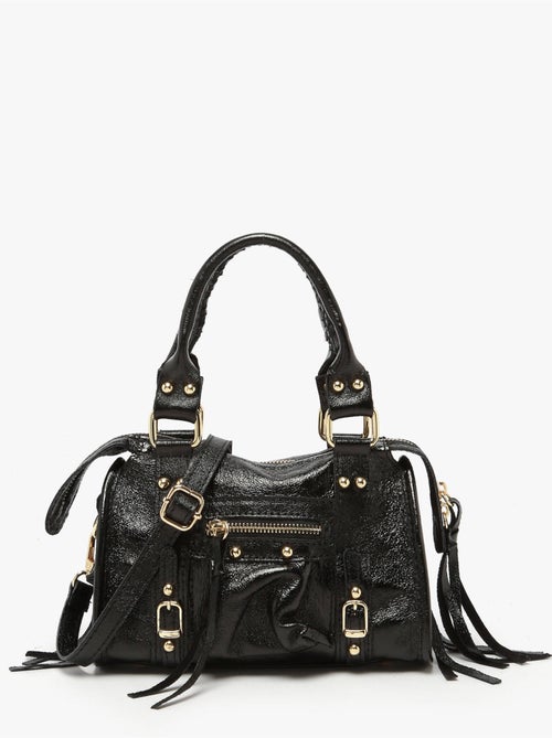 Sac bandoulière nine cuir milano cuir de vachette - Kiabi