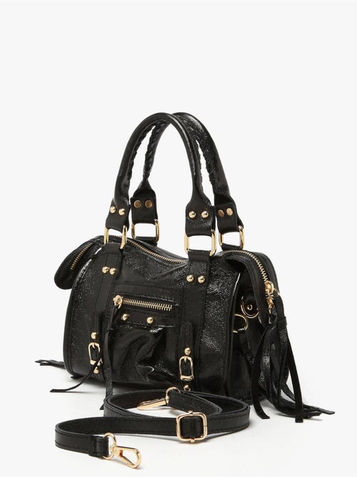 Sac bandoulière nine cuir milano cuir de vachette - Kiabi