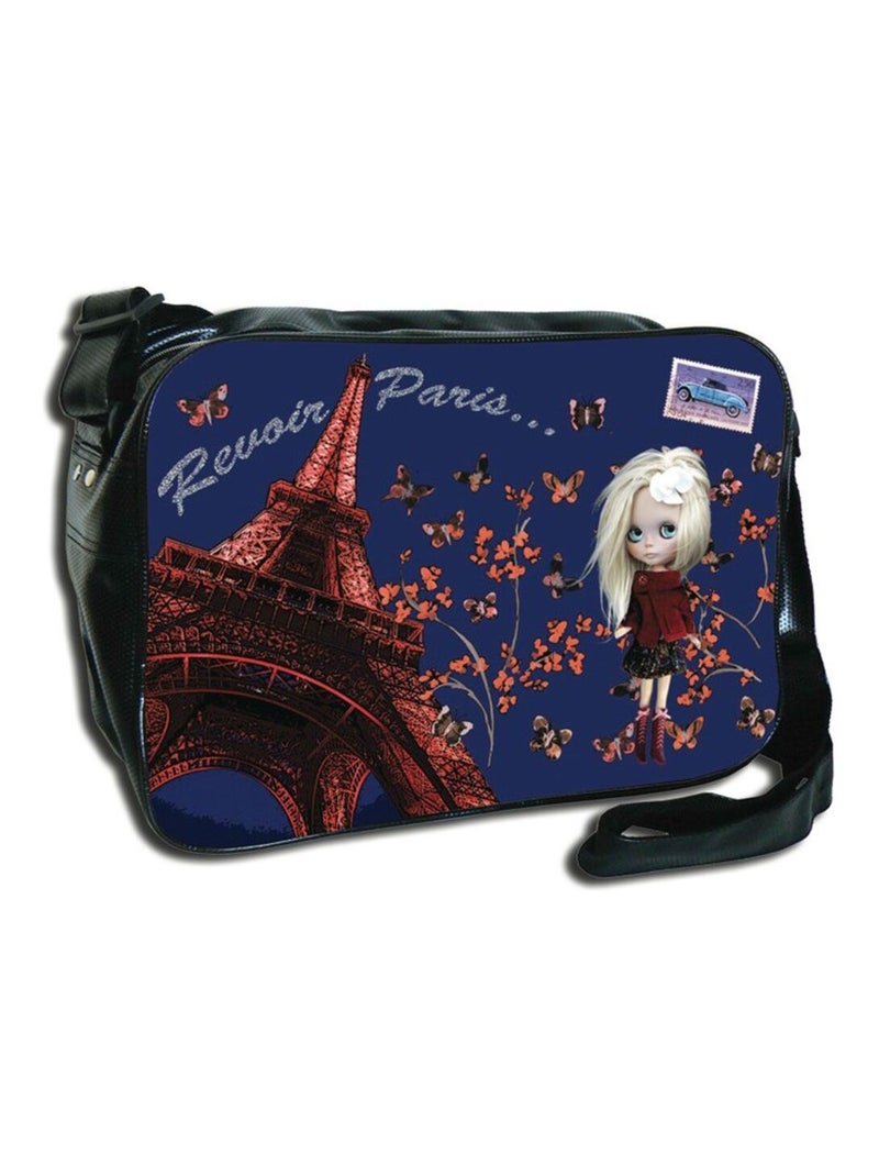 Sac bandoulière Paris Nippon Doll Bleu saphir - Kiabi