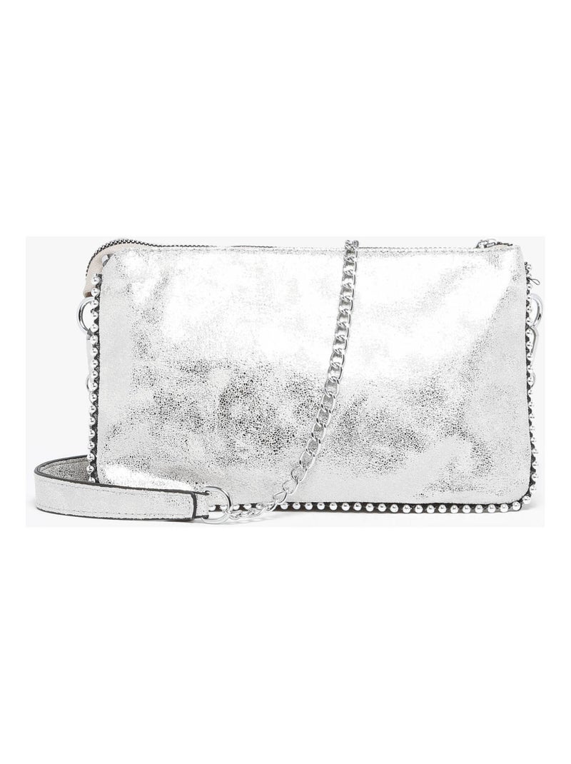 Sac Bandoulière Perle Miniprix Toile Enduite Blanc - Kiabi