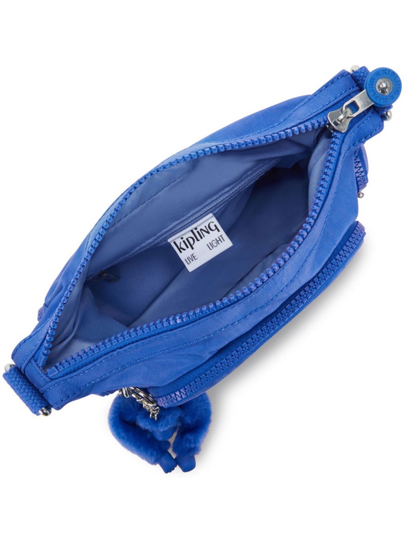 Sac bandoulière – petit gabbie mini – kipling Bleu aqua - Kiabi