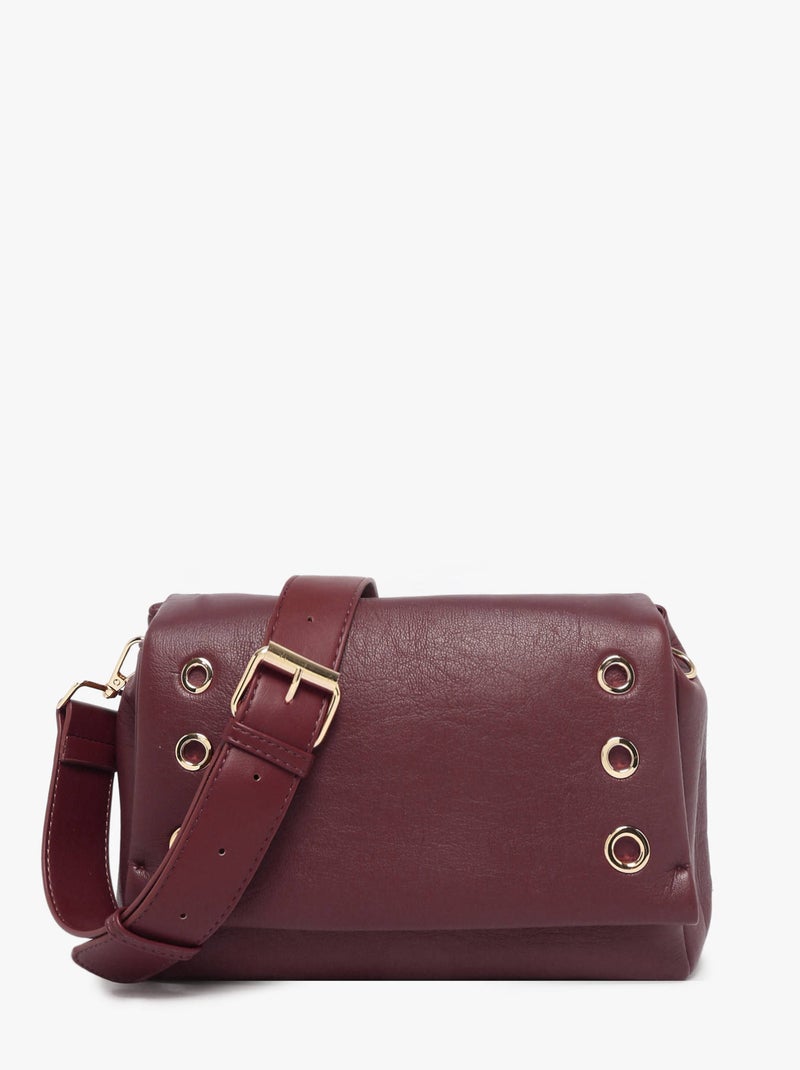 Sac Bandoulière Plum Torrow Toile Enduite Rouge cerise - Kiabi