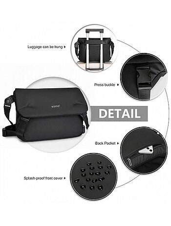 Sac bandoulière polyester résistant à l'eau sangle réglable - kono