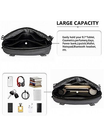 Sac bandoulière polyester résistant à l'eau sangle réglable - kono