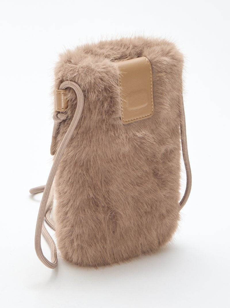 Sac bandoulière pour téléphone Gris - Kiabi