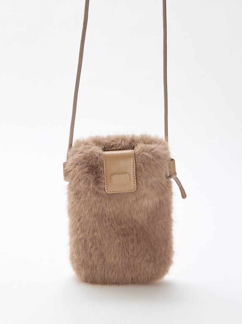 Sac bandoulière pour téléphone Gris - Kiabi