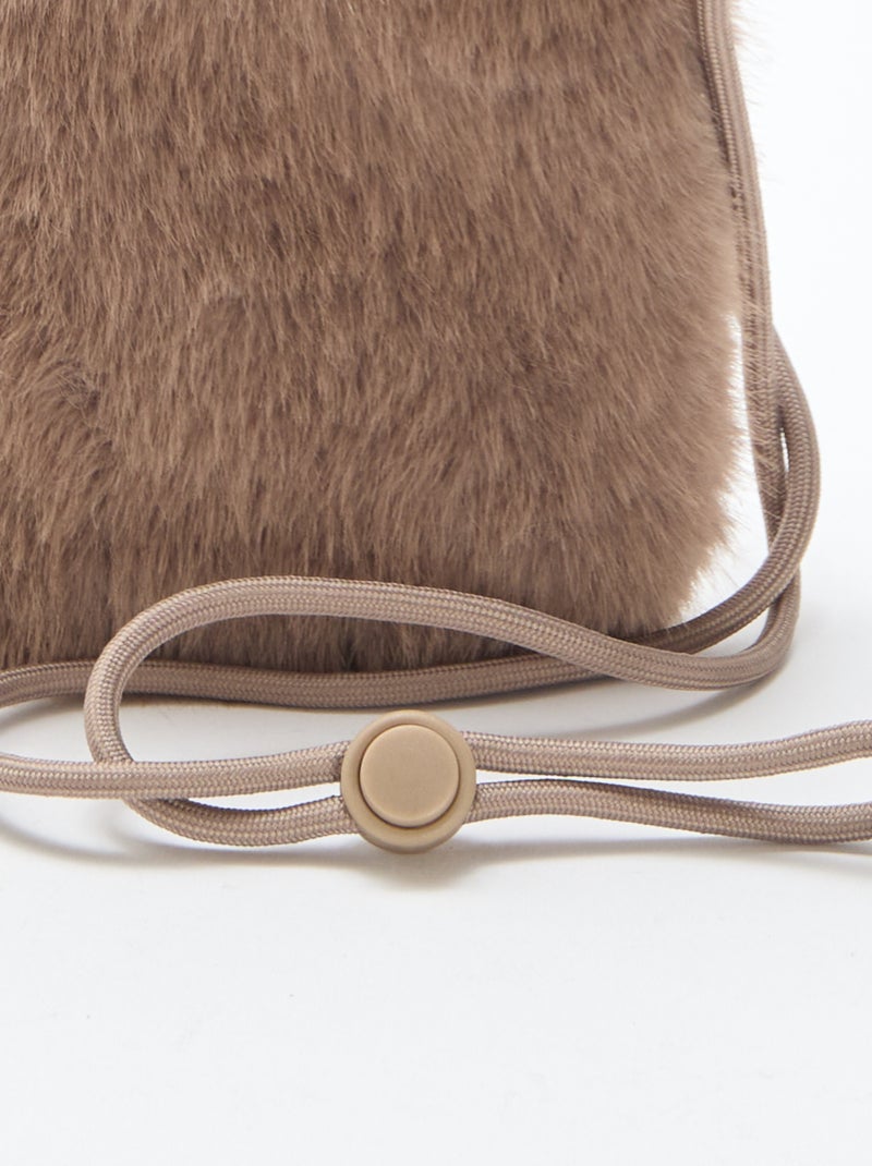 Sac bandoulière pour téléphone Gris - Kiabi