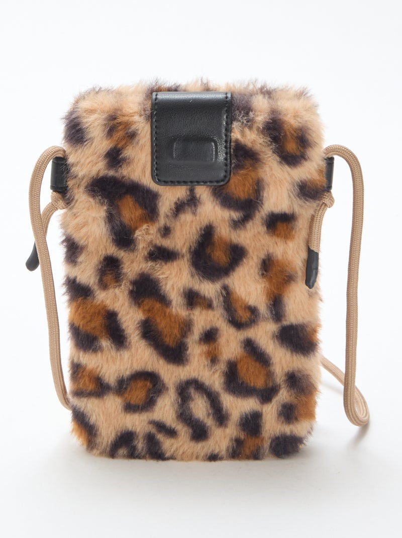 Sac bandoulière pour téléphone Léopard Femme Kiabi