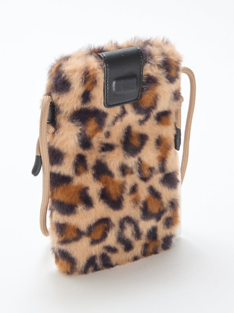 Sac bandoulière pour téléphone Léopard - Kiabi