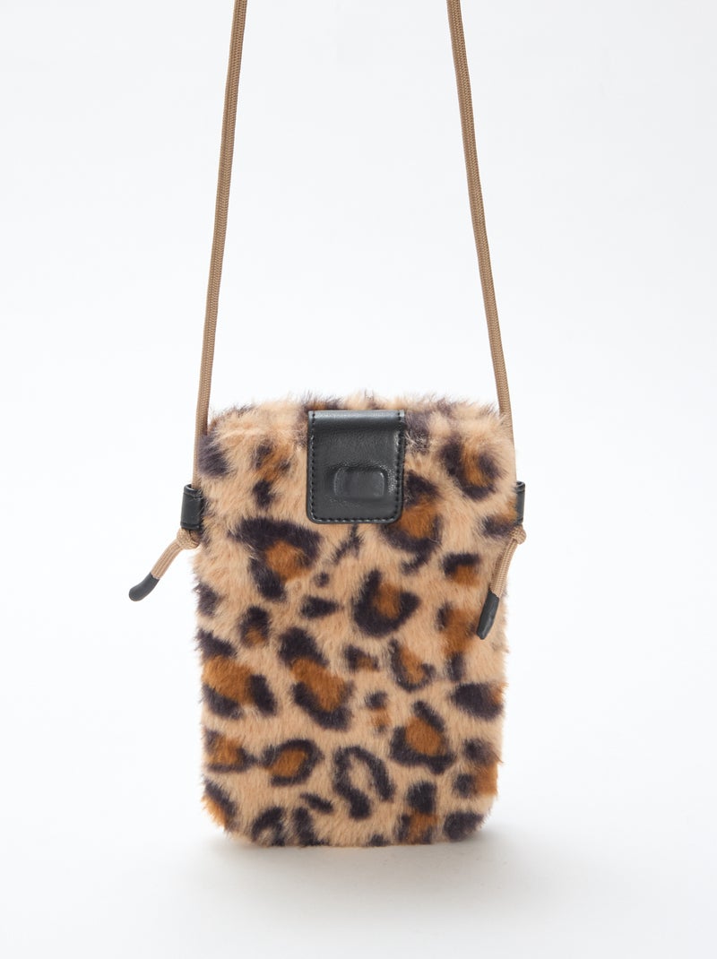 Sac bandoulière pour téléphone Léopard - Kiabi