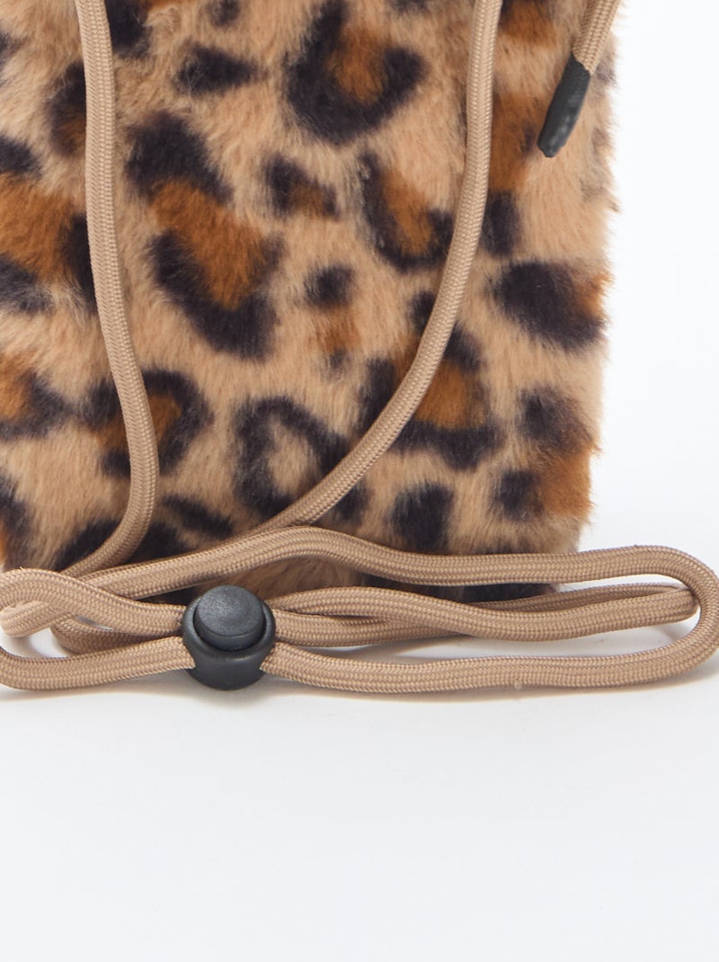 Sac bandoulière pour téléphone Léopard - Kiabi