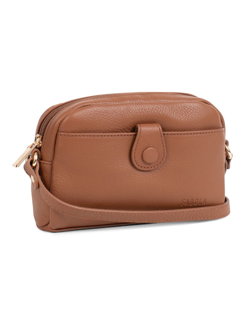 Sac bandoulière  preta | fagola Cognac - Kiabi