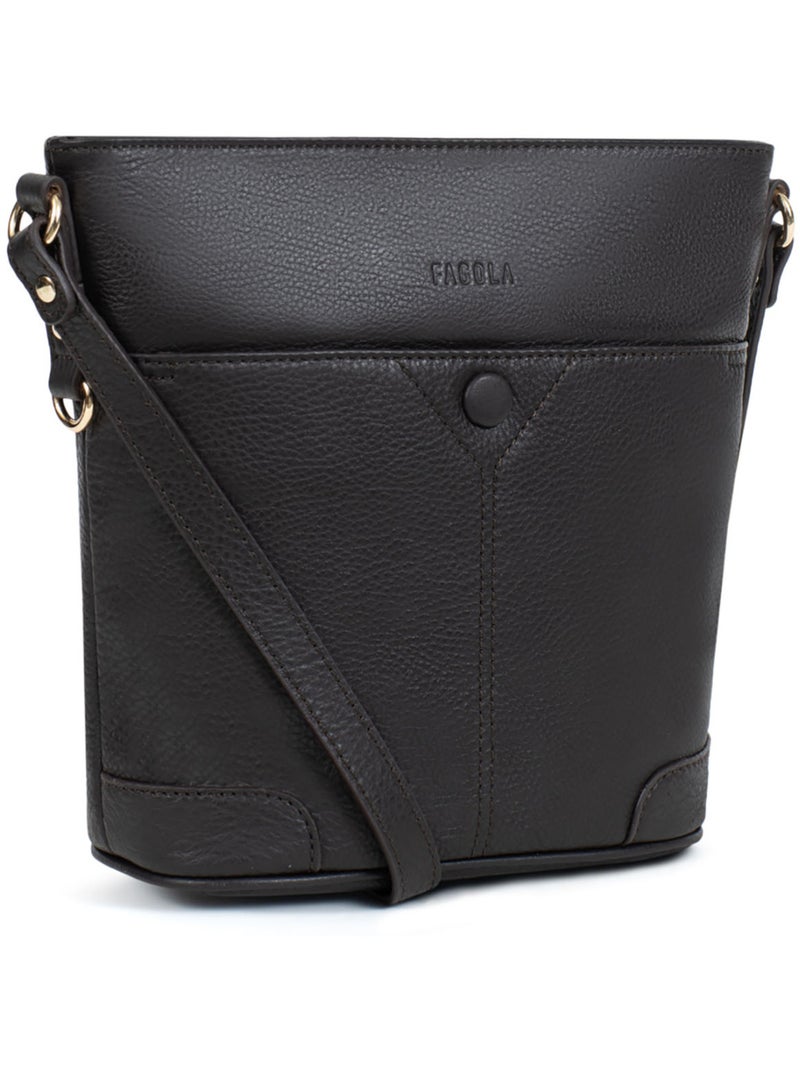 Sac bandoulière  preta | fagola Marron foncé - Kiabi