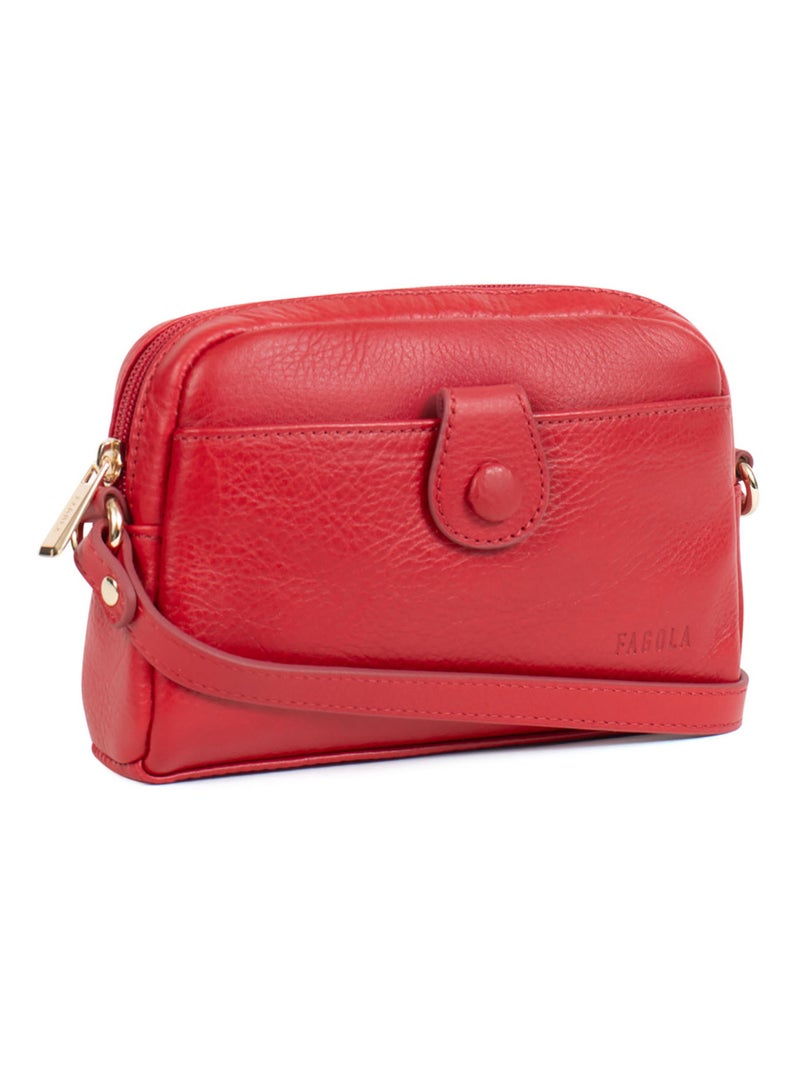 Sac bandoulière  preta | fagola Rouge foncé - Kiabi