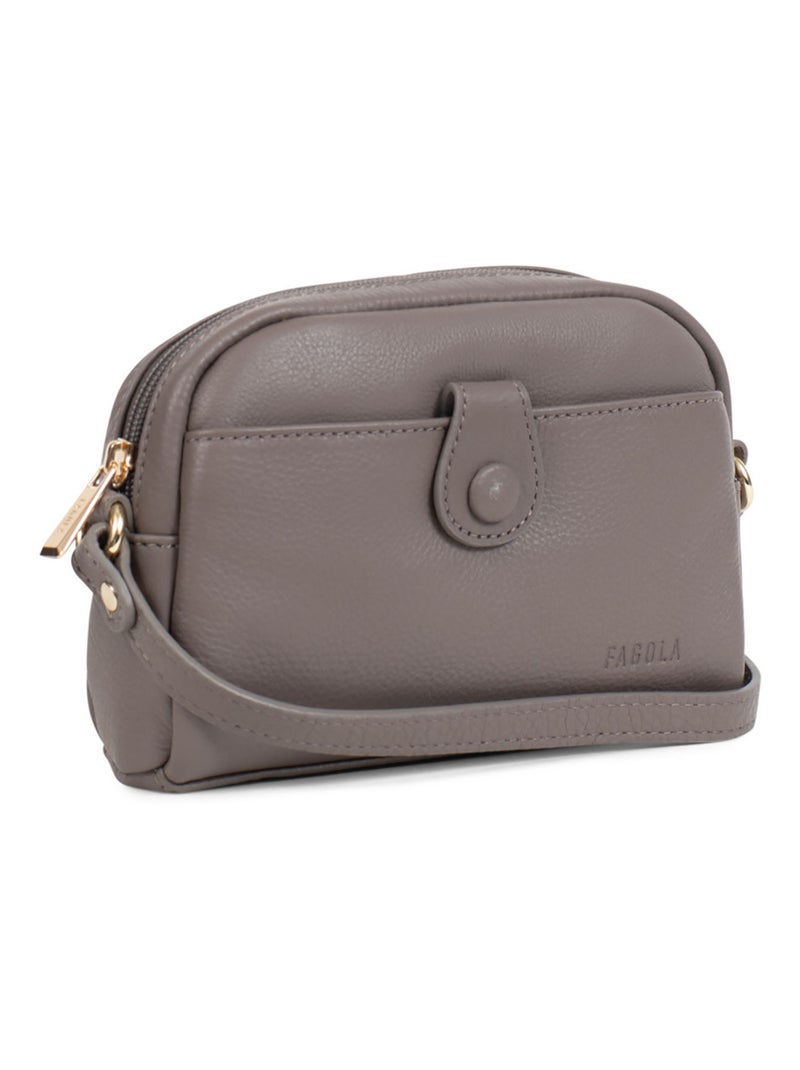 Sac bandoulière  preta | fagola Taupe - Kiabi