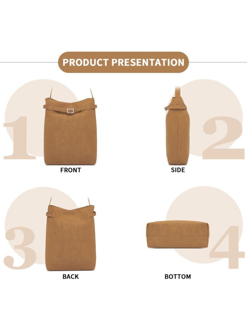 Sac bandoulière rigide waterproof multiples poches 28x12x39 cm - miss lulu Marron - Kiabi
