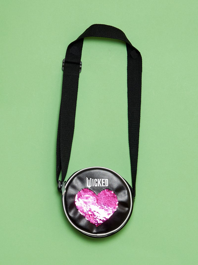 Sac bandoulière rond - Wicked Noir - Kiabi