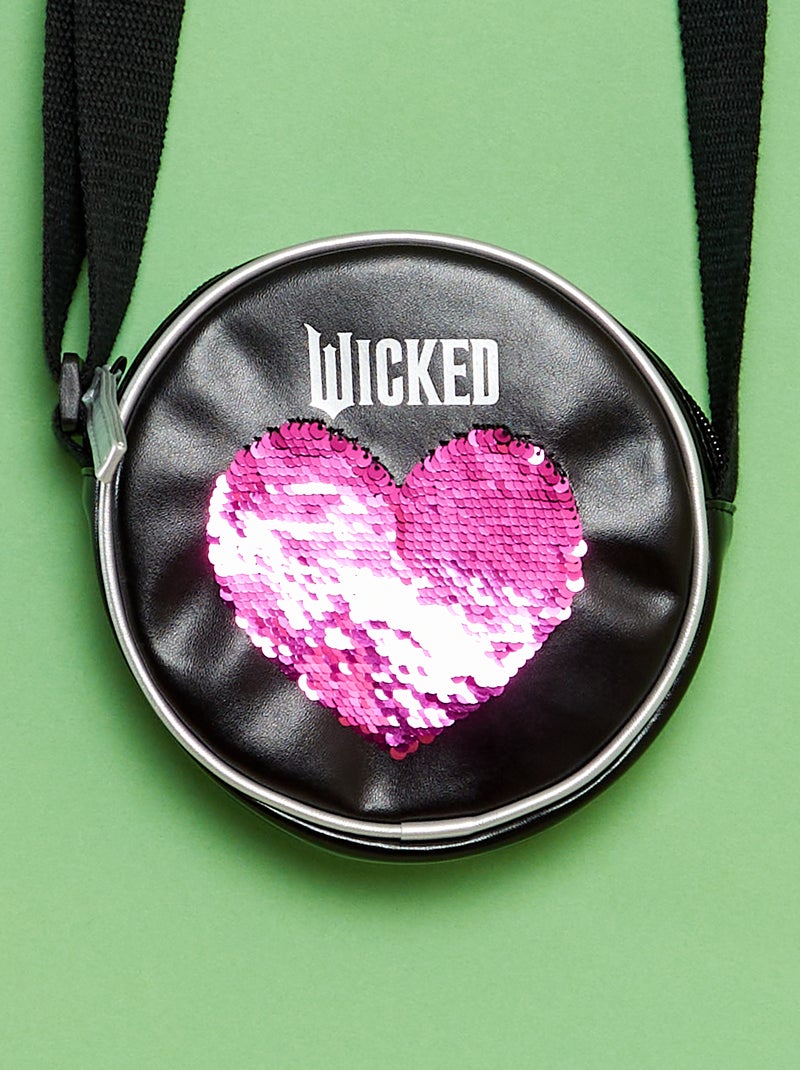 Sac bandoulière rond - Wicked Noir - Kiabi