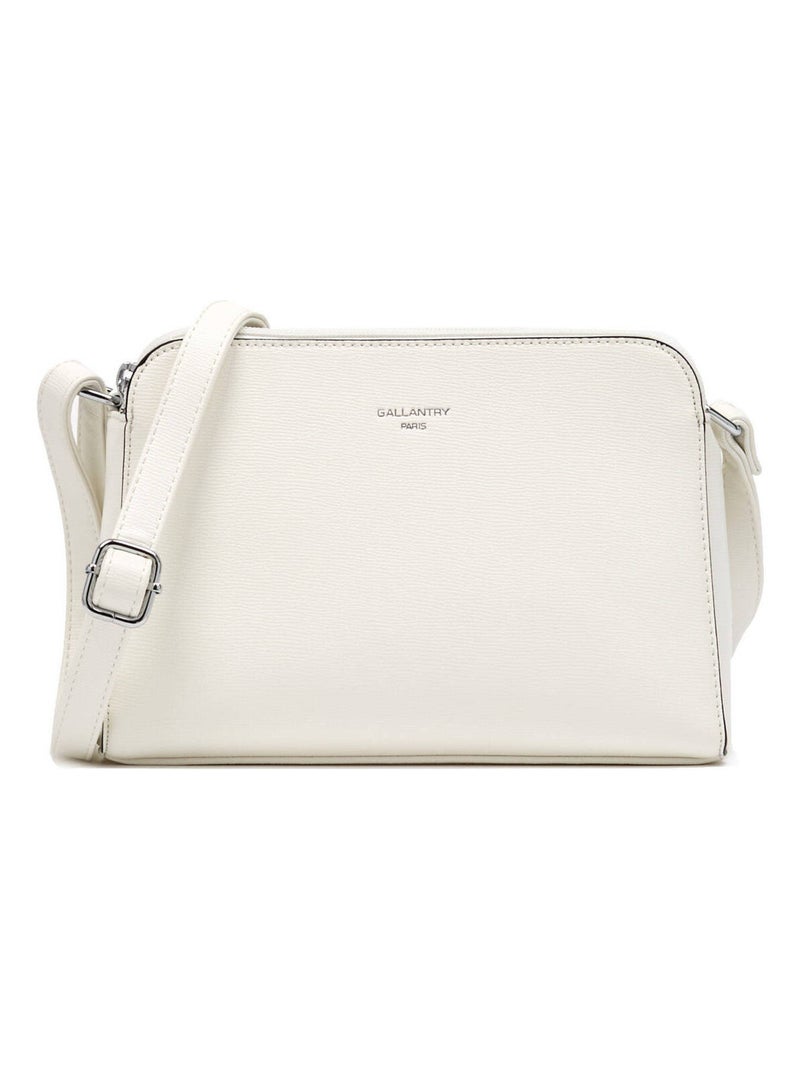 Sac Bandoulière Sable Miniprix Toile Enduite Blanc - Kiabi