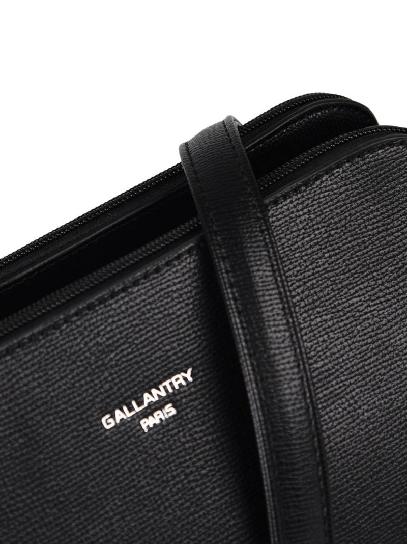 Sac Bandoulière Sable Miniprix Toile Enduite Noir - Kiabi