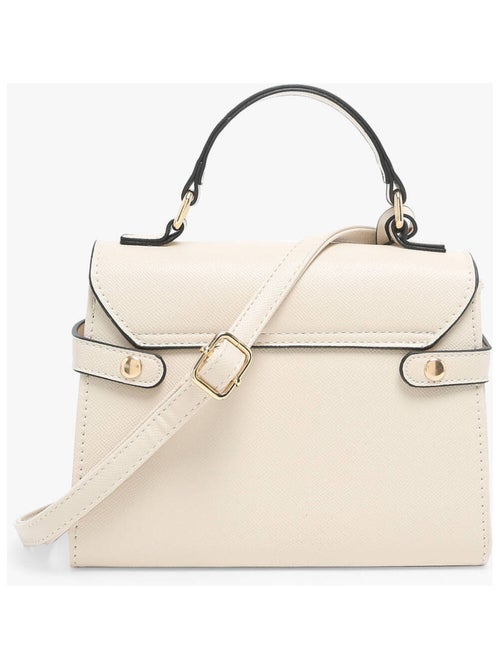 Sac Bandoulière Saffiano Miniprix Toile Enduite - Kiabi