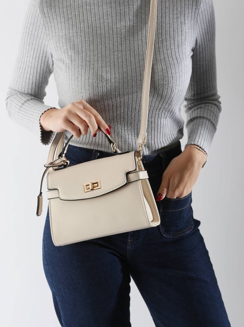 Sac Bandoulière Saffiano Miniprix Toile Enduite - Kiabi