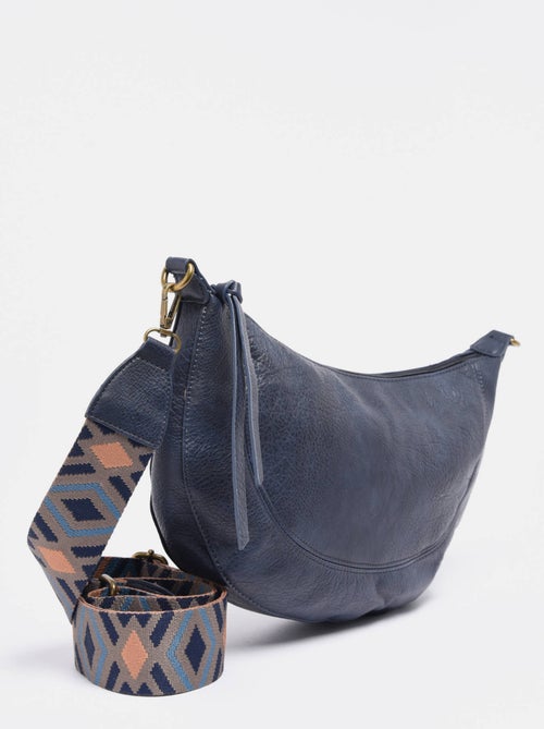 Sac bandoulière sangle mandoline toile enduite - Kiabi Sac bandoulière sangle mandoline toile enduite - Kiabi