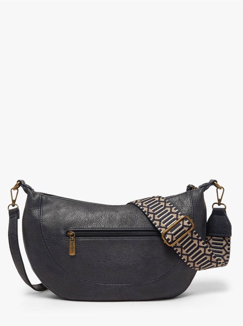 Sac bandoulière sangle mandoline toile enduite - Kiabi Sac bandoulière sangle mandoline toile enduite - Kiabi