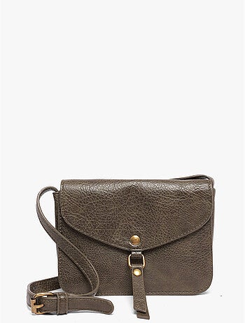 Sac bandoulière sangle mandoline toile enduite