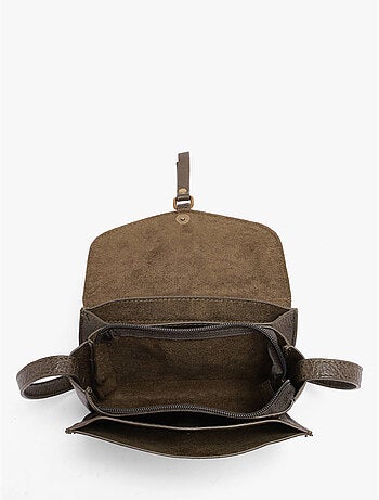 Sac bandoulière sangle mandoline toile enduite