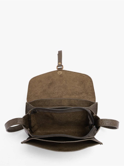 Sac bandoulière sangle mandoline toile enduite - Kiabi