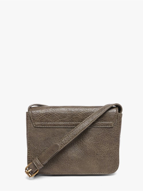 Sac bandoulière sangle mandoline toile enduite - Kiabi