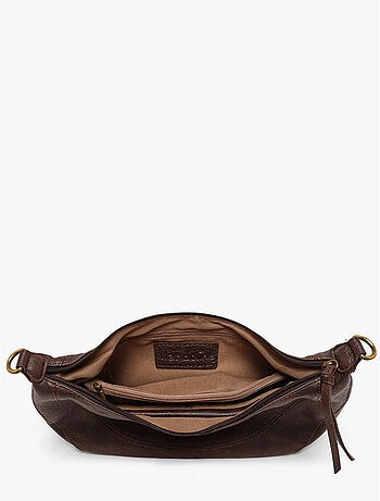 Sac bandoulière sangle mandoline toile enduite