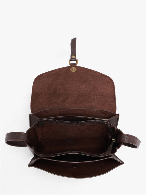 Sac bandoulière sangle mandoline toile enduite - Kiabi Sac bandoulière sangle mandoline toile enduite - Kiabi