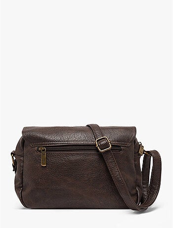 Sac bandoulière sangle mandoline toile enduite