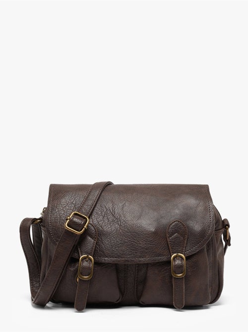 Sac bandoulière sangle mandoline toile enduite - Kiabi Sac bandoulière sangle mandoline toile enduite - Kiabi