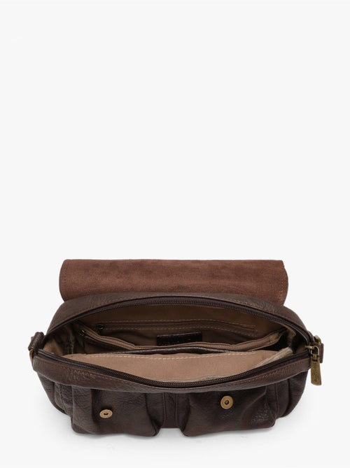 Sac bandoulière sangle mandoline toile enduite - Kiabi Sac bandoulière sangle mandoline toile enduite - Kiabi