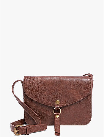 Sac bandoulière sangle mandoline toile enduite
