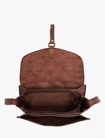 Sac bandoulière sangle mandoline toile enduite