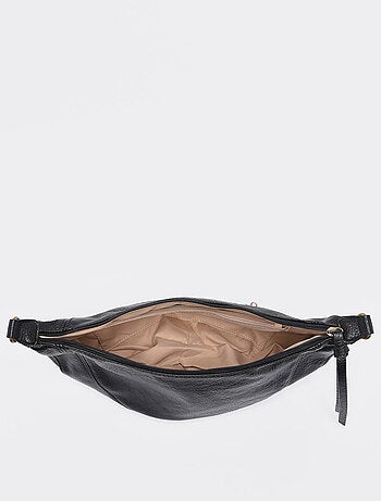 Sac bandoulière sangle mandoline toile enduite