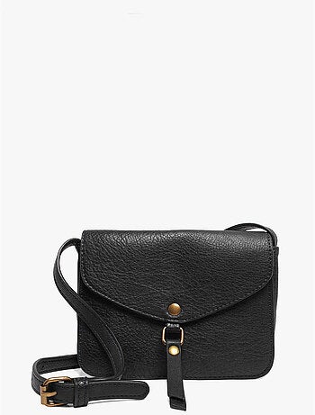 Sac bandoulière sangle mandoline toile enduite