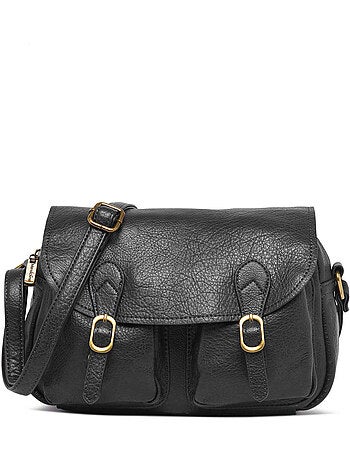 Sac bandoulière sangle mandoline toile enduite