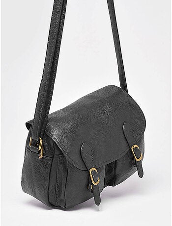 Sac bandoulière sangle mandoline toile enduite