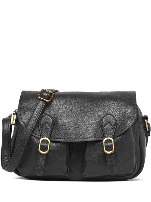 Sac bandoulière sangle mandoline toile enduite - Kiabi