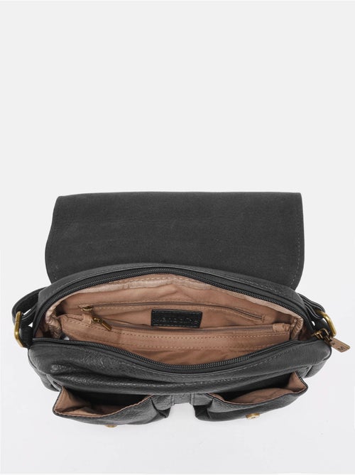 Sac bandoulière sangle mandoline toile enduite - Kiabi