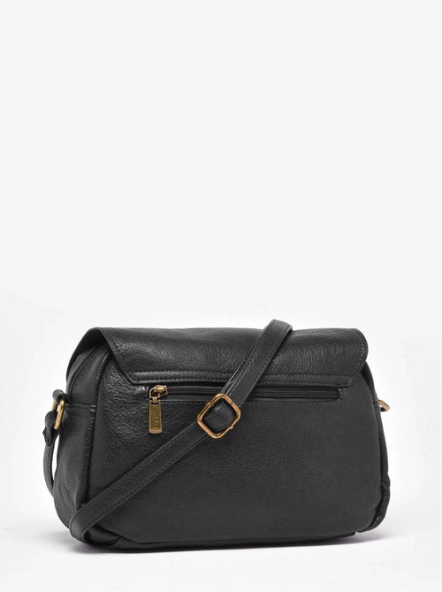Sac bandoulière sangle mandoline toile enduite - Kiabi