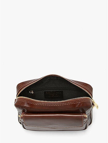 Sac bandoulière shiny sauvage cuir milano cuir de vachette