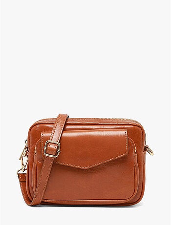 Sac bandoulière shiny sauvage cuir milano cuir de vachette